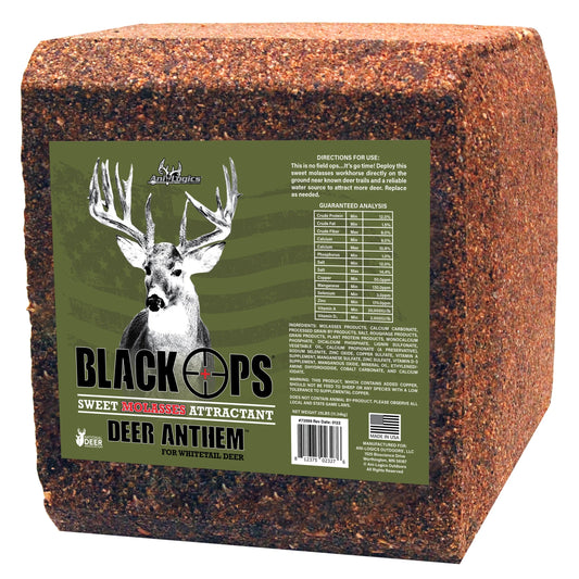 Black Ops Deer Anthem Attractant Deer Feed Protein Block, 25Lbs Single