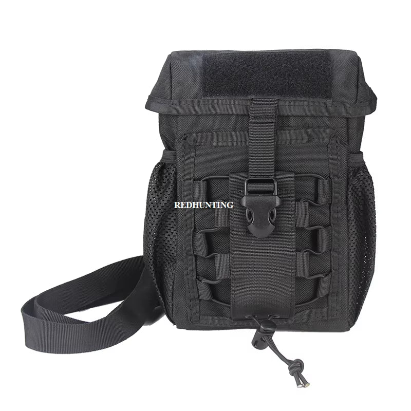 Tactical Pouch CS Dump Drop Pouch Outdooer Utility Pouch Bag Waterproof 1000D Nylon Folding Molle Dump Bag for Outdoor Hiking