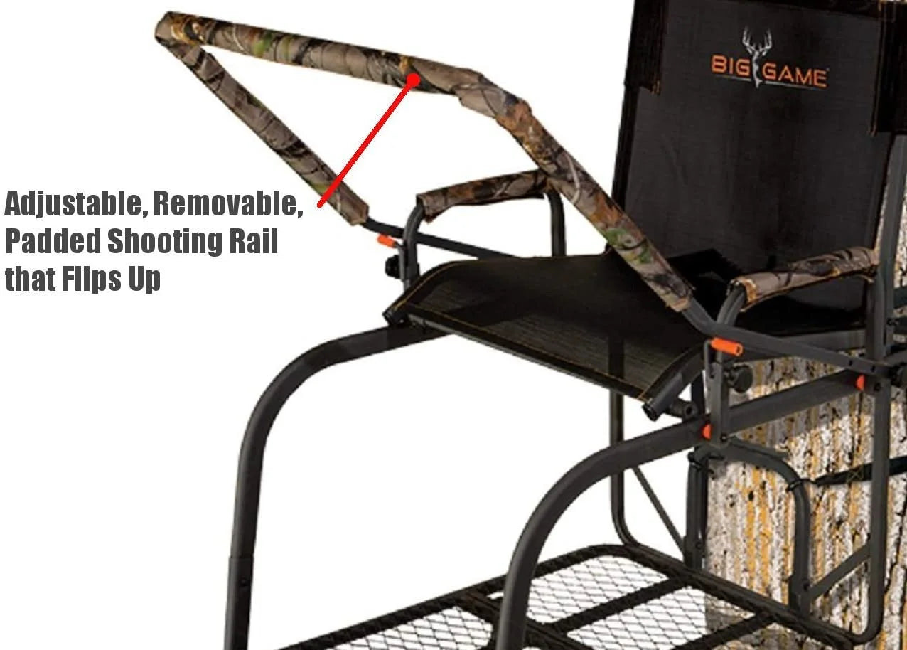 Big Game LS0550 Hunter HD 1.5 Deer Hunting 1 Person Ladder Tree Stand