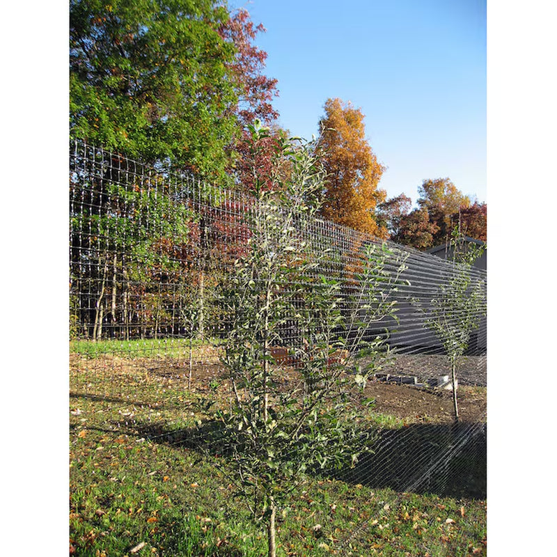 100-Ft X 7-Ft Black Plastic Extruded Mesh Rolled Fencing 3/4-In X 1-In - Mesh Size