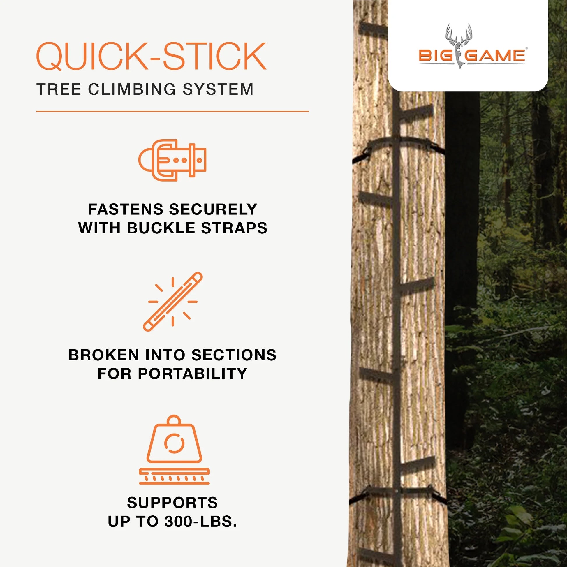 Quick Stick, Climbing Sticks Hunting Gear for Deer Stands