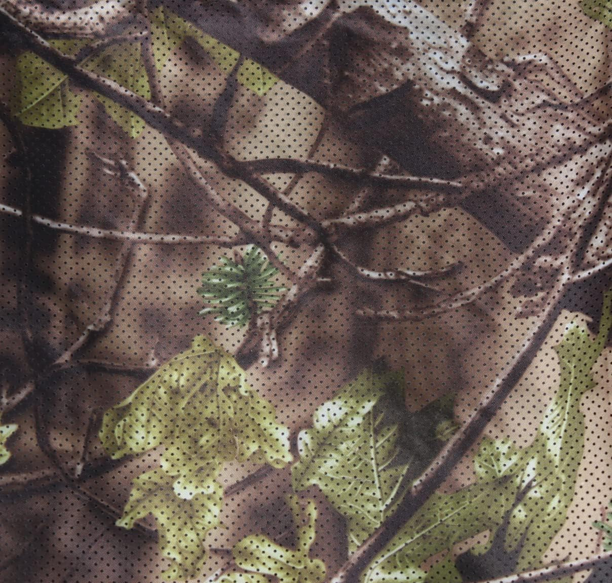 One Way See through Camouflage Mesh Camo Netting 5Ftx6.5Ft Natural Blind Green
