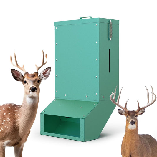Heavy Duty Deer Feeder Box, Tree Protein Feeder, Gravity Deer Feeder Automati...