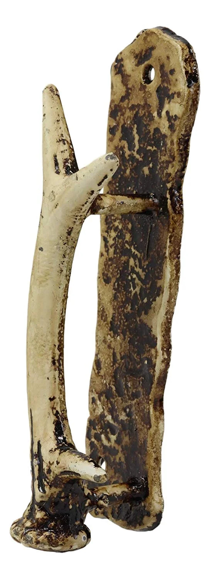 Ebros Set of 2 Western Rustic Deer Antlers Door Pull Handle Hardware Bar Handles