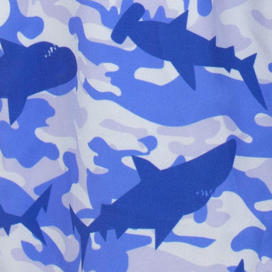 Boys' Camo Sharks Swim Shorts