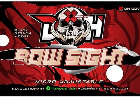 Demon Hunter 7 Pin Bow Sight With Light  - Quick Detach