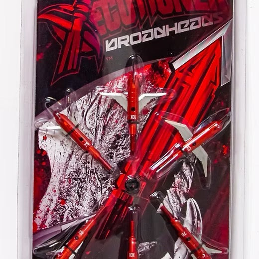 XECUTIONER BROADHEADS - BIG RED - 75Gr - Mechanical / Expandable