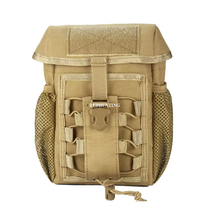 Tactical Pouch CS Dump Drop Pouch Outdooer Utility Pouch Bag Waterproof 1000D Nylon Folding Molle Dump Bag for Outdoor Hiking