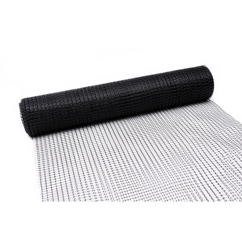 100-Ft X 7-Ft Black Plastic Extruded Mesh Rolled Fencing 3/4-In X 1-In - Mesh Size