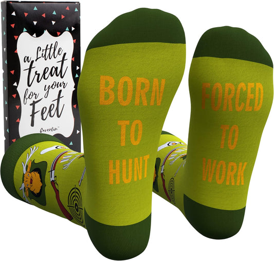 Men'S Funny Socks Hunting Fishing Football Baseball Gaming Golf Taco Pizza Bacon Christmas Gift for Men