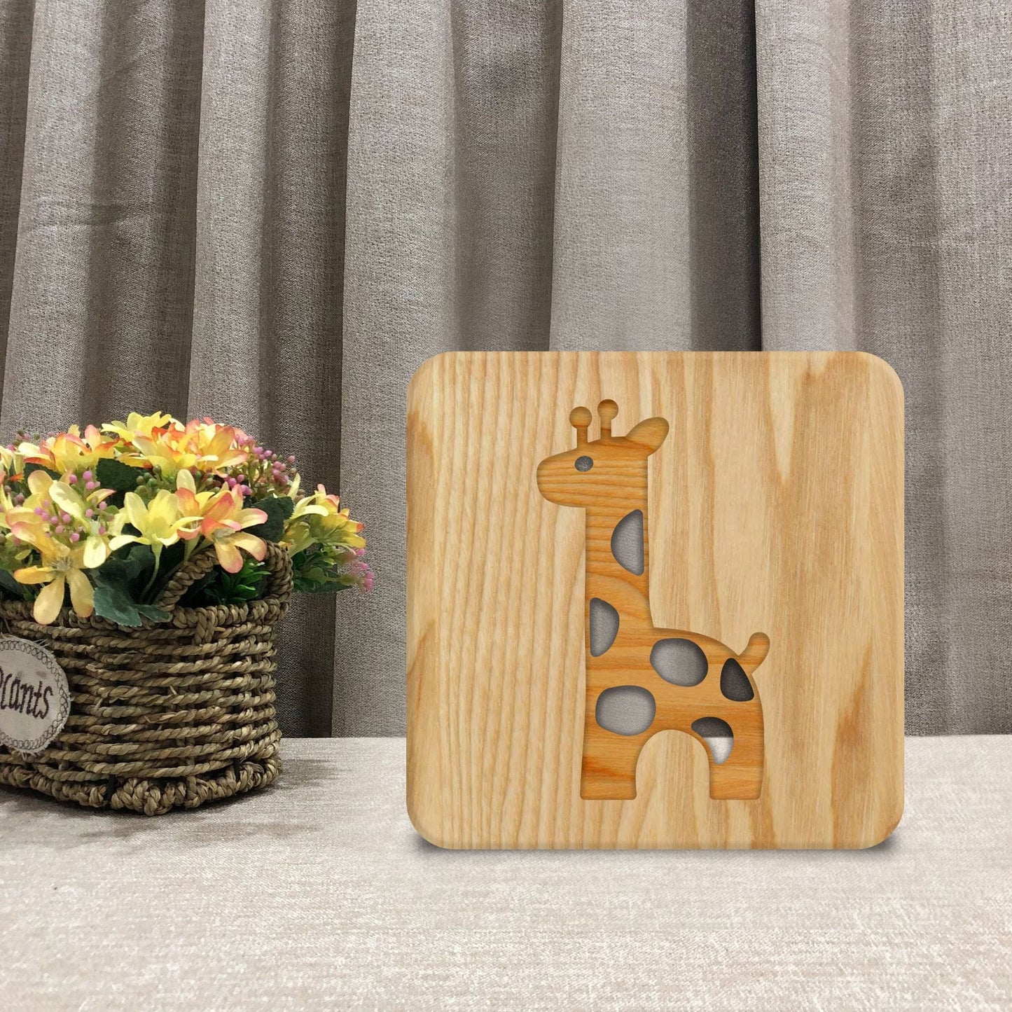 Deer Timber Bed Lamp