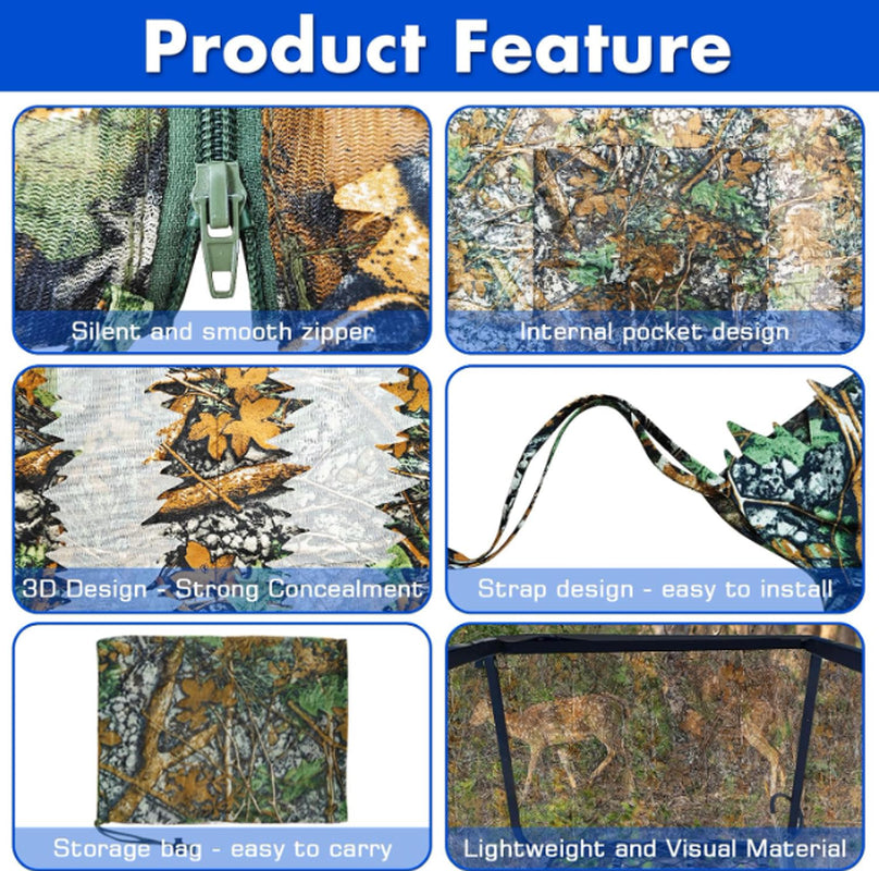 Tree Stand Blind Kit 102 X 35 Universal 2 Man Tree Stand Blinds for Deer Skirt