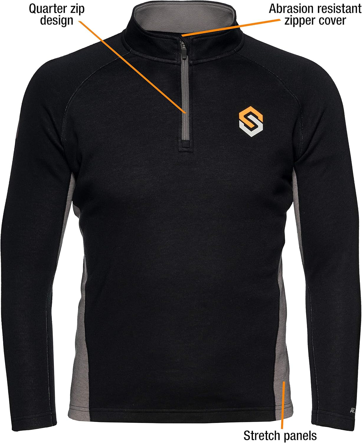 Bowhunter Elite:1 Trek Merino Wool Base Layer Thermal Shirt for Men