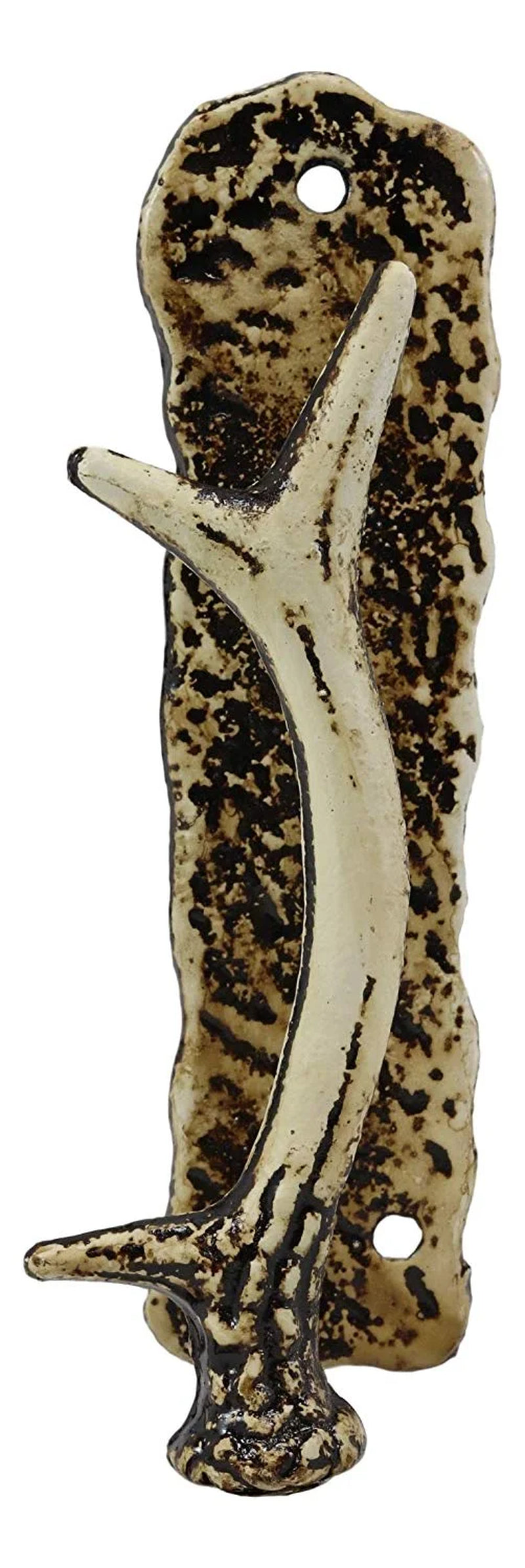 Ebros Set of 2 Western Rustic Deer Antlers Door Pull Handle Hardware Bar Handles