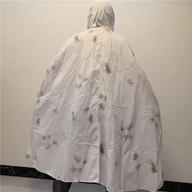 Jacket Style White Snow Camouflage Ghillie Suits Hunting Bionic Color Polyester and Cotton Material Hunting Clothes Ski Suit