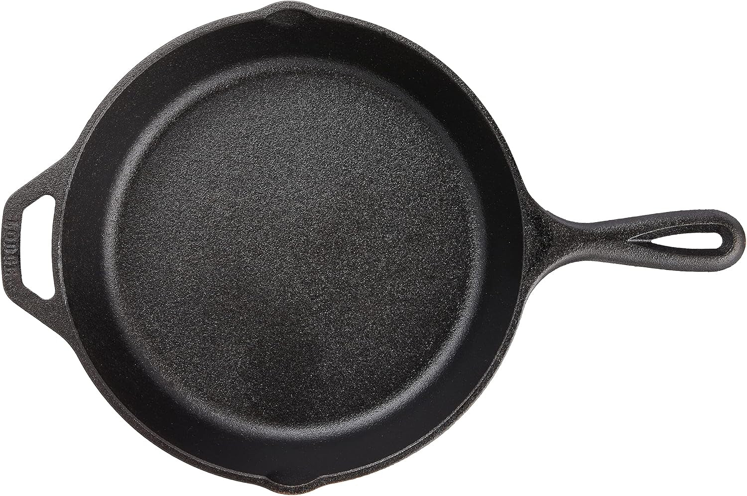 Wildlife Series - 10.25 Inch Seasoned Cast Iron Skillet with Deer Scene and Assist Handle, Black
