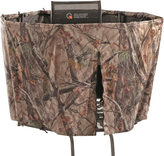 Half Hunting Blind Enclosure 20' Tripod Deer Stand Cover, Camo