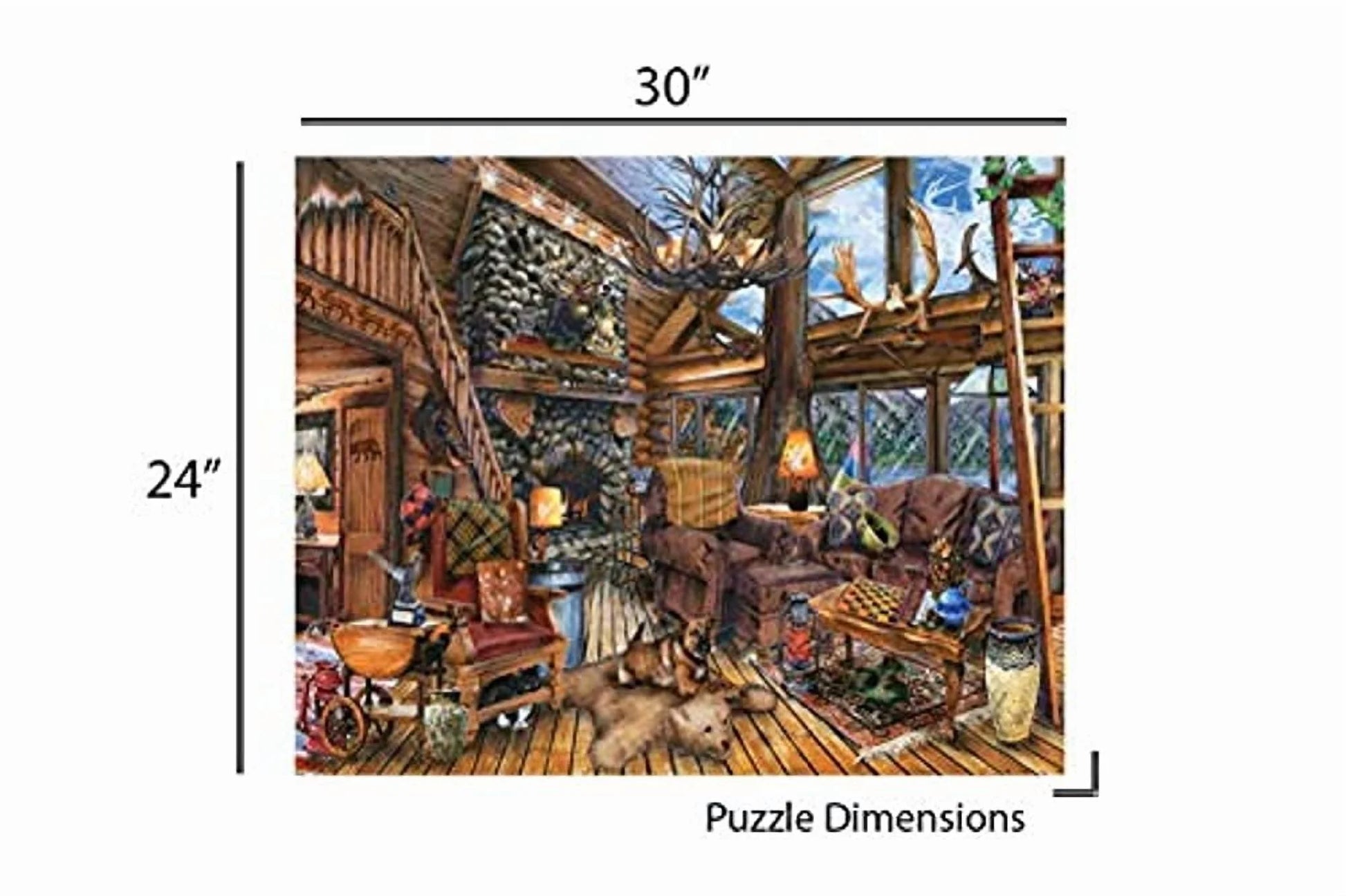 The Hunting Lodge 1000 Piece Jigsaw Puzzle