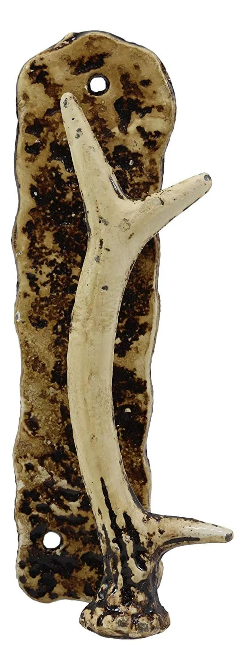 Ebros Set of 2 Western Rustic Deer Antlers Door Pull Handle Hardware Bar Handles
