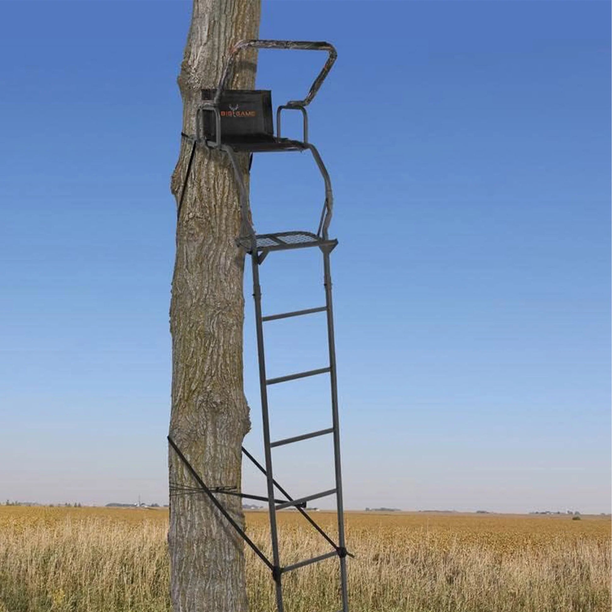 Big Game Warrior DXT 17' Deer Hunting Ladders, Tree Stand and Flex-Tek Seat