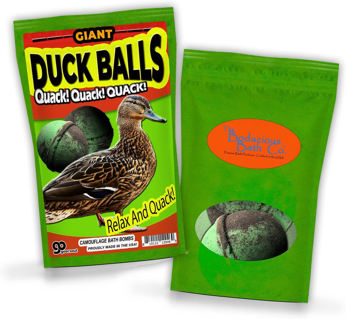 Giant Duck Balls Bath Time Adventure Kit - Funny Gift for Hunters - Duck Hunting Gifts for Men - Stocking Stuffer, Hilarious Gag Gift, Adult Gift Baskets, Dirty Santa, Bath Bomb, Bath Time
