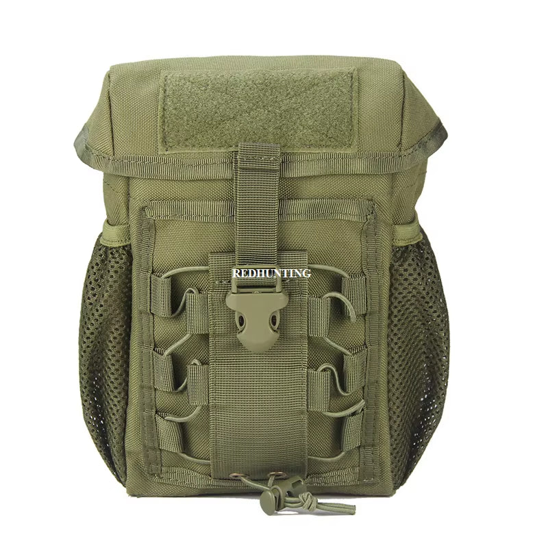 Tactical Pouch CS Dump Drop Pouch Outdooer Utility Pouch Bag Waterproof 1000D Nylon Folding Molle Dump Bag for Outdoor Hiking
