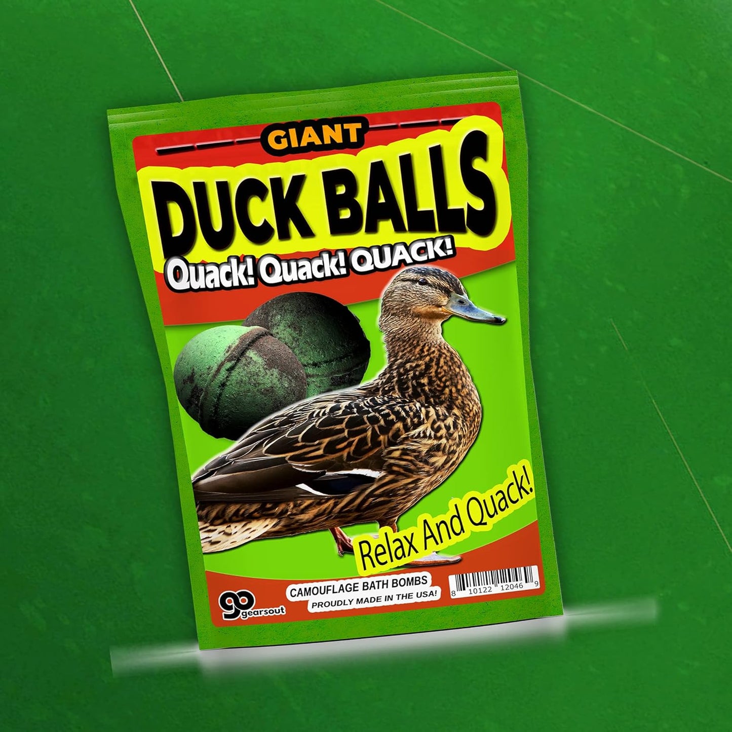 Giant Duck Balls Bath Time Adventure Kit - Funny Gift for Hunters - Duck Hunting Gifts for Men - Stocking Stuffer, Hilarious Gag Gift, Adult Gift Baskets, Dirty Santa, Bath Bomb, Bath Time