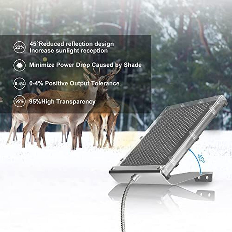 12V 1.7W Solar Panel for Deer Feeder Waterproof Solar Battery Charger With