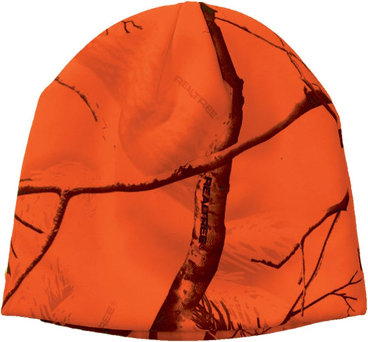 Licensed Camo Knit Hunting Beanie (Blaze Orange)
