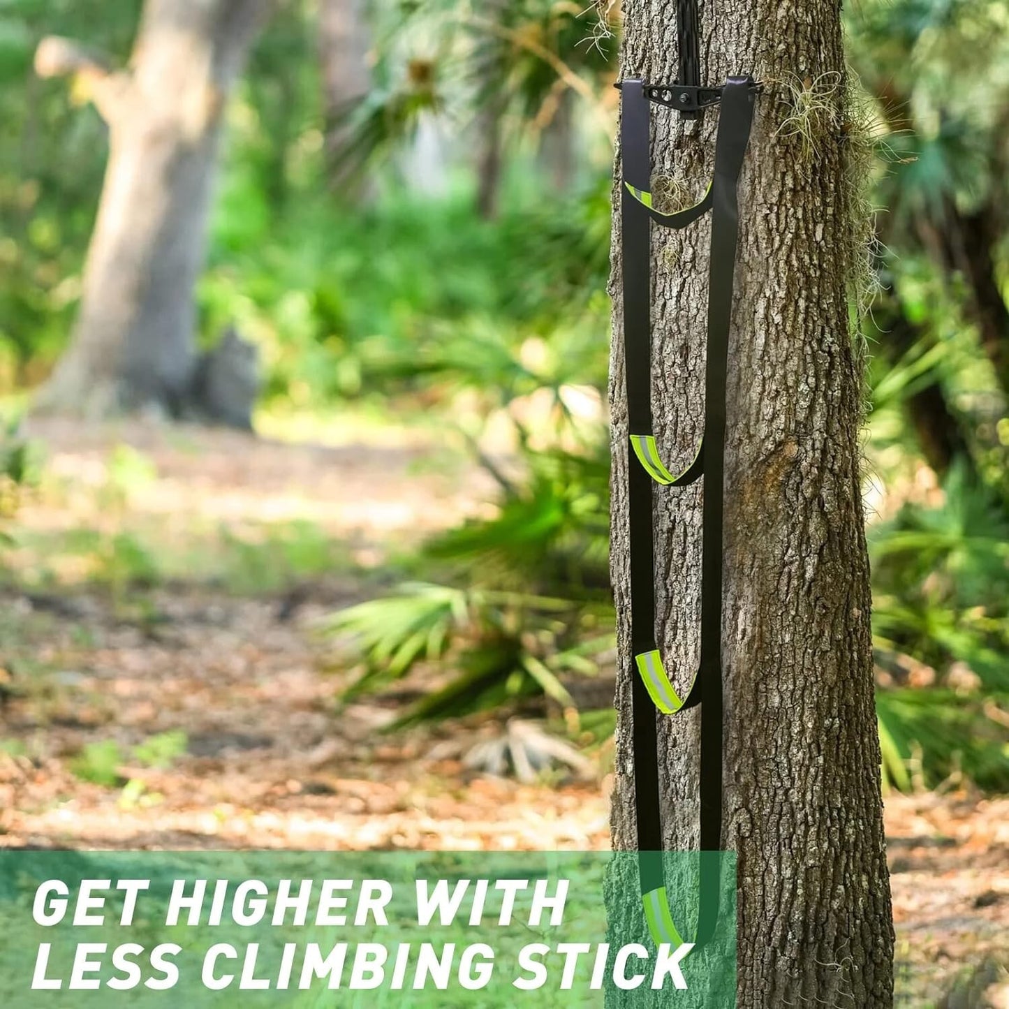 3-Step Climbing Stick Aider Heavy Duty Climbing Aider Hunting Saddle Platform