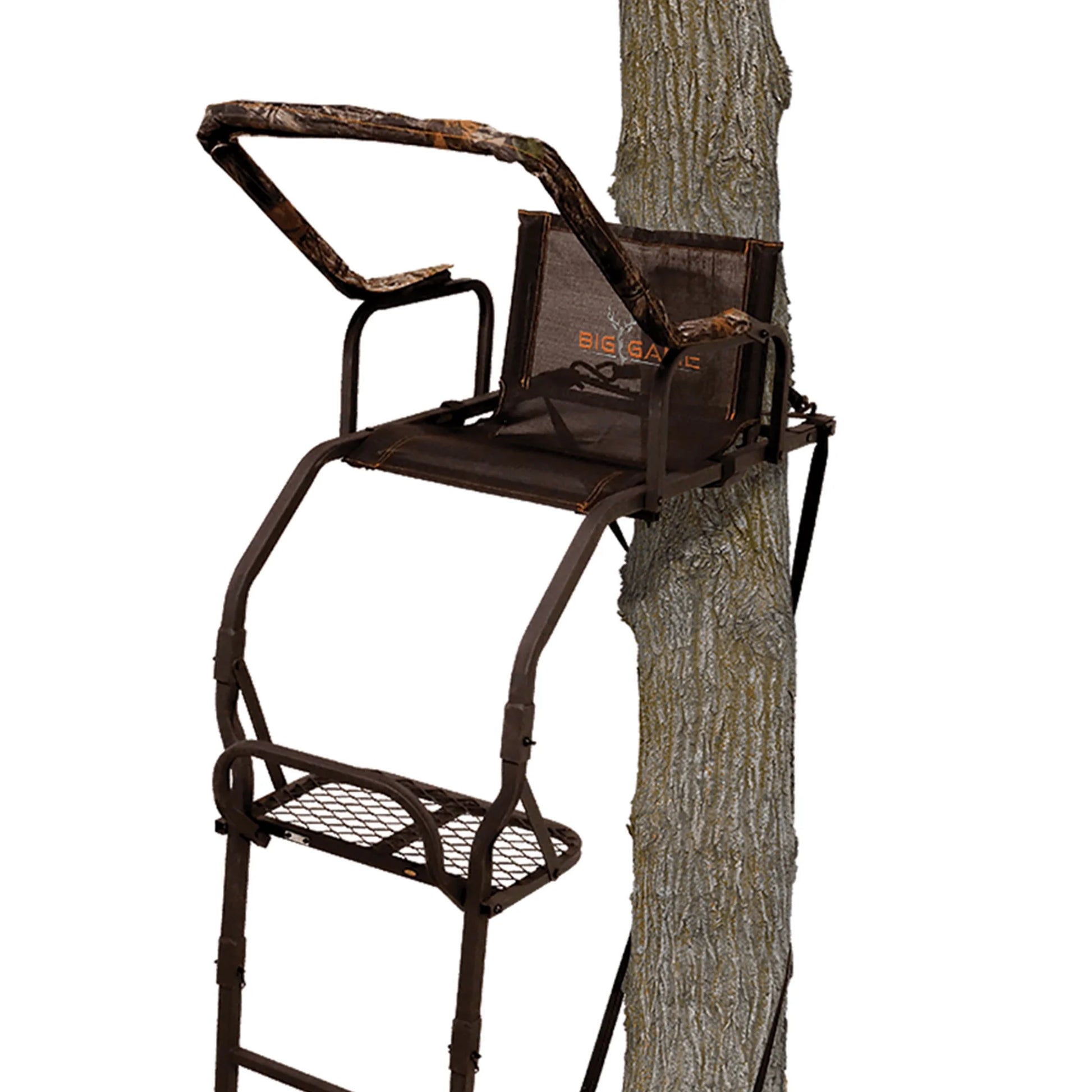 Big Game Warrior DXT 17' Deer Hunting Ladders, Tree Stand and Flex-Tek Seat