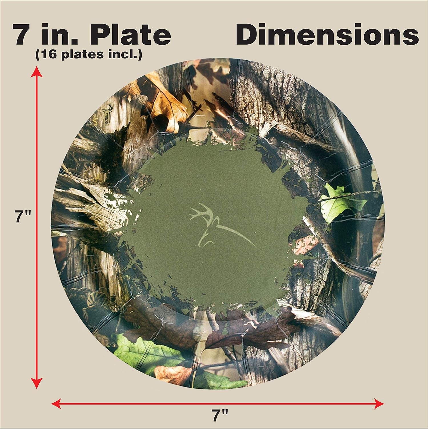 Hunting Camo Party Plates and Napkins for 16 Guests! Includes 16 Small, 7" Paper Plates and 16 Paper Napkins Beautifully Printed in Authentic Next G1 Camo!