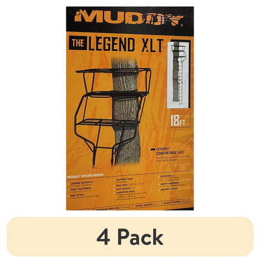 (4 Pack)  Legend XLT 2 Man Tree Stand 18 Ft. - 500 Lb. Rated - 2 Four Point Harnesses -Flex-Tek Seats