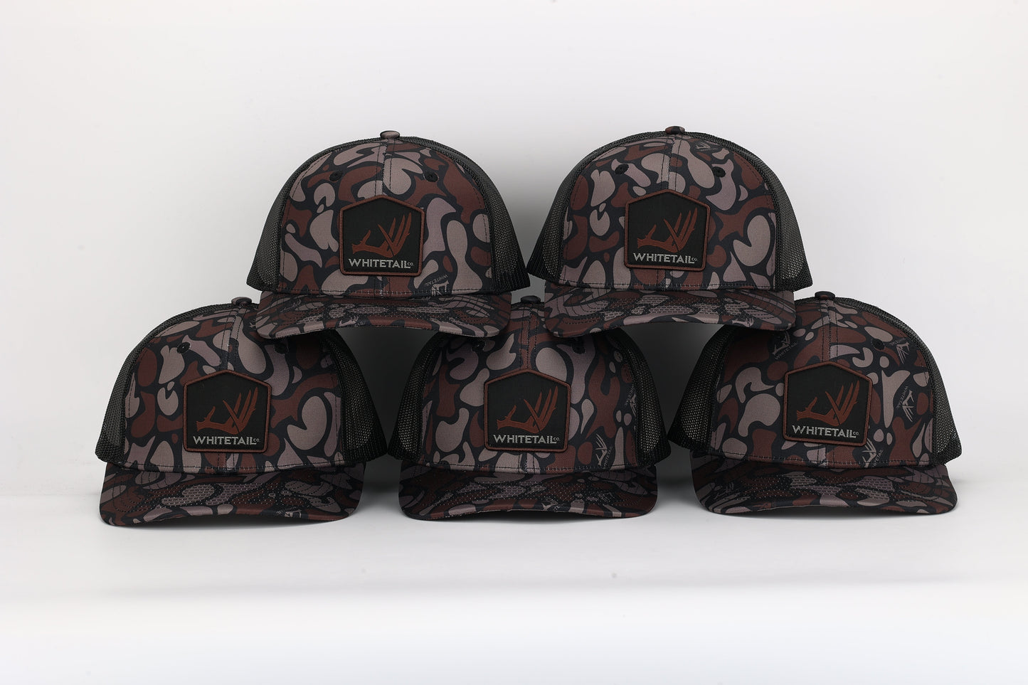 Whitetail Co. Dark Old Camo Shed Antler 6 Panel Hat
