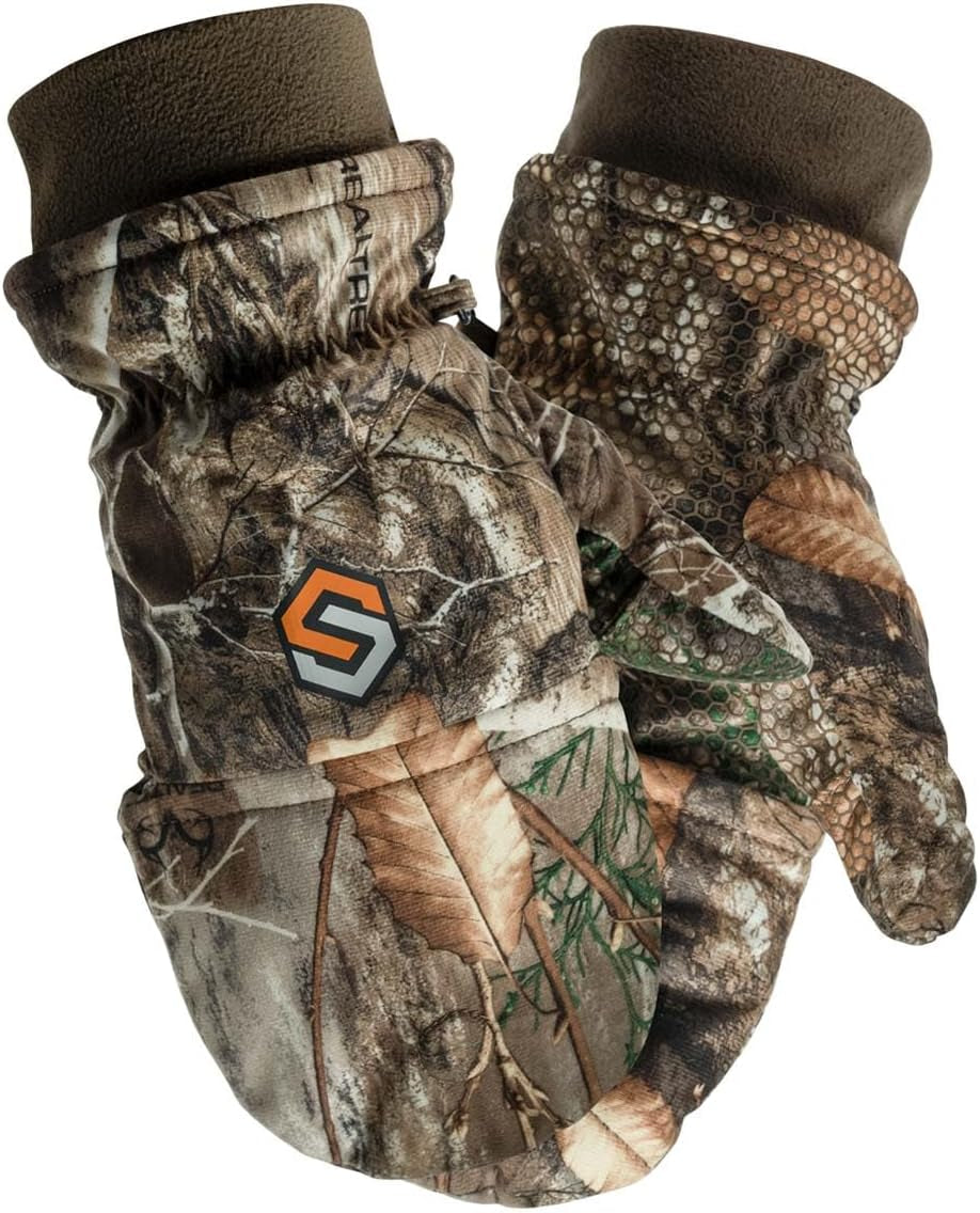 Fleece Winter Camo Pop Top Camo Hunting Gloves