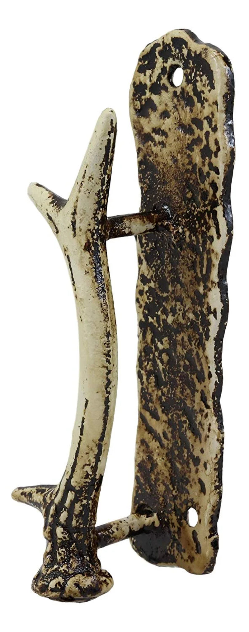 Ebros Set of 2 Western Rustic Deer Antlers Door Pull Handle Hardware Bar Handles