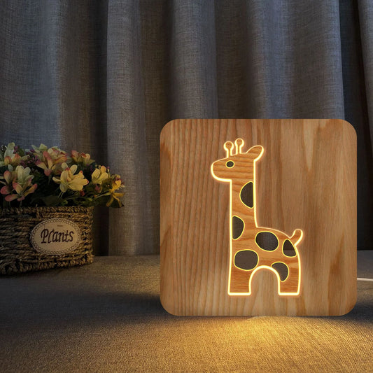 Deer Timber Bed Lamp