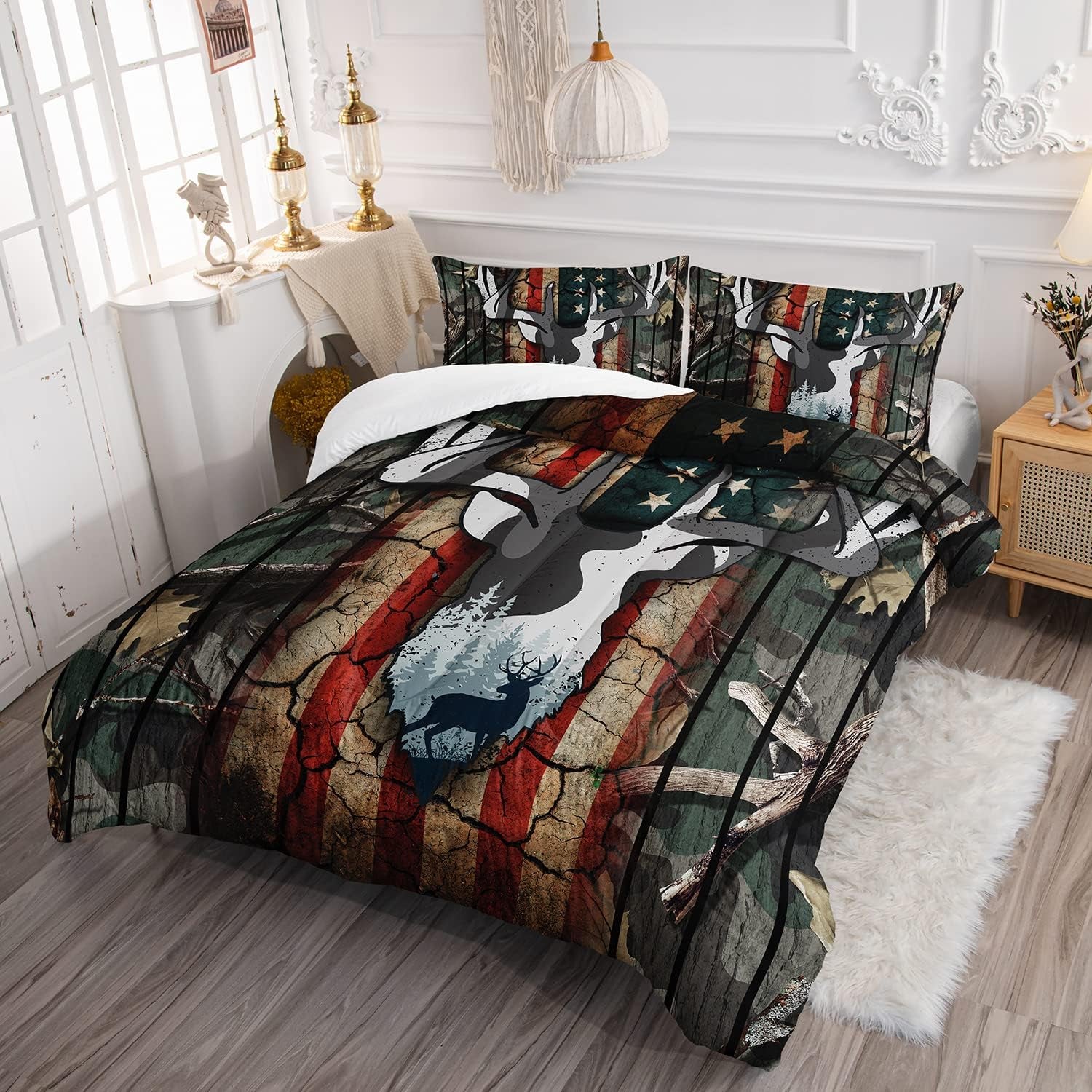 Deer Hunting Camo Comforter,Hunt