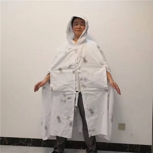 Jacket Style White Snow Camouflage Ghillie Suits Hunting Bionic Color Polyester and Cotton Material Hunting Clothes Ski Suit