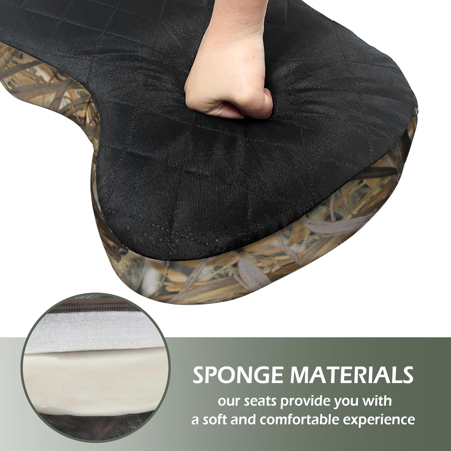 Portable Hunting Seat Cushion 11.4X15.7X2.8I