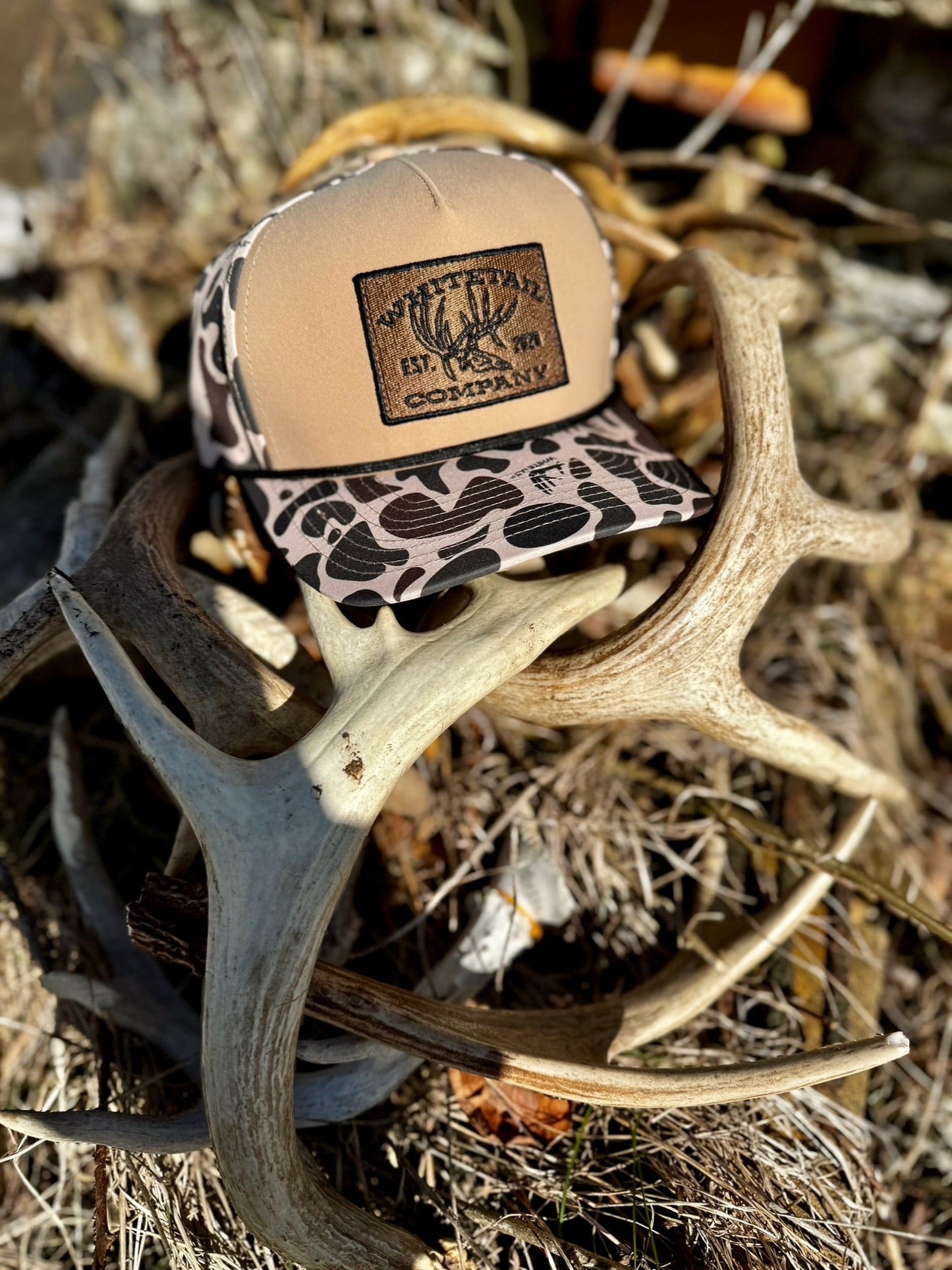 Whitetail Co. Old Camo Ropy 5 Panel Hat