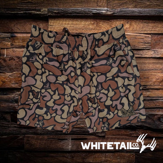 Coming Soon !!! Whitetail Co. Hunt Camp Shorts Faded Old Dark Camo