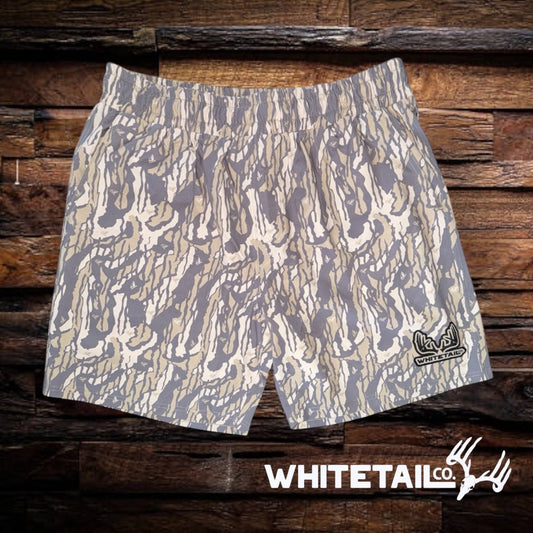 Coming Soon !!! Whitetail Co. Hunt Camp Shorts Faded Old Tree Bark