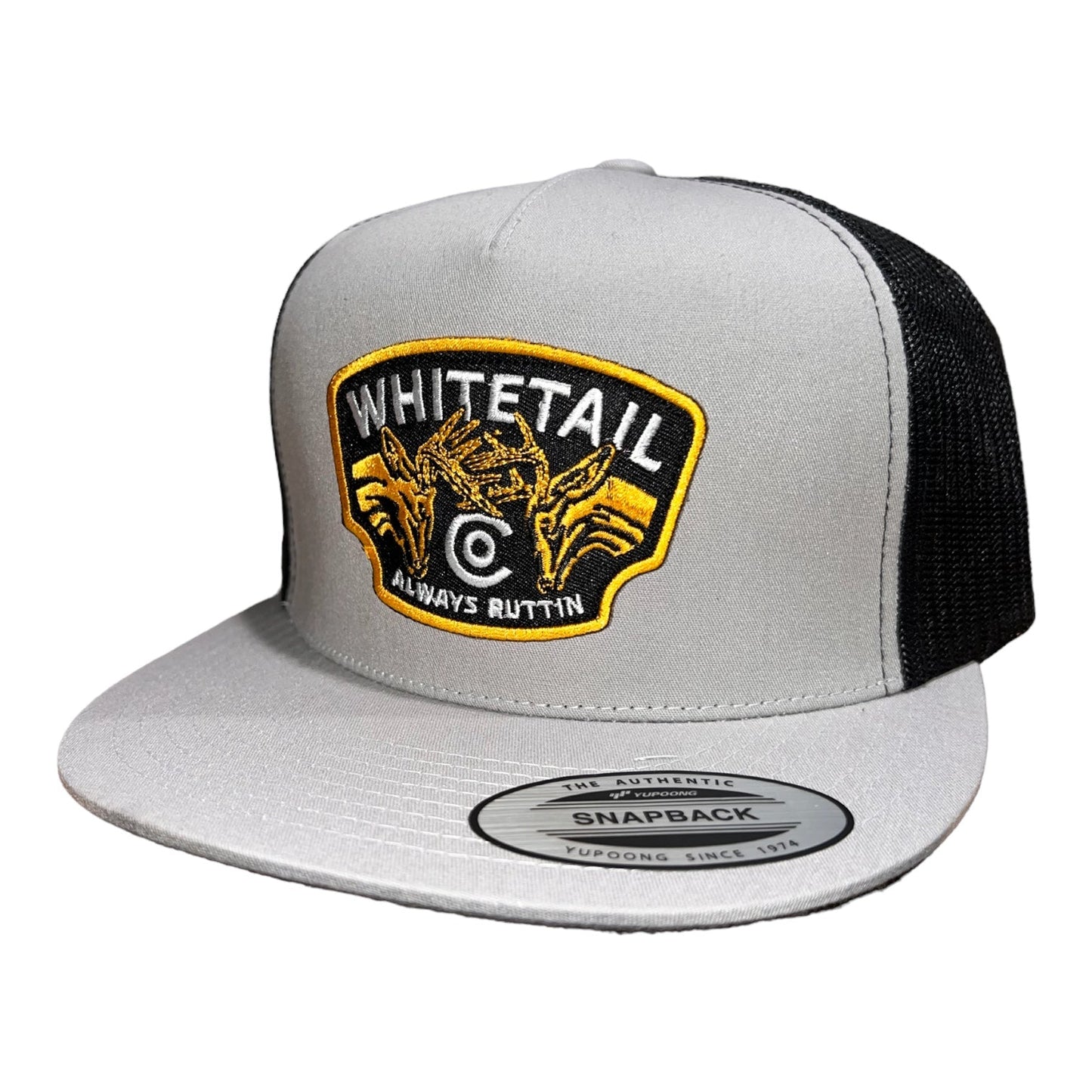 Whitetail Co.  Always Ruttin Yupoong Grey Hat