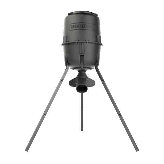 250 Lb Gravity Deer Feeder - Tripod Game Feeder - Easy Conversion Adapter - Protein Pellet Ready - Rugged No-Power Setup for Deer Management