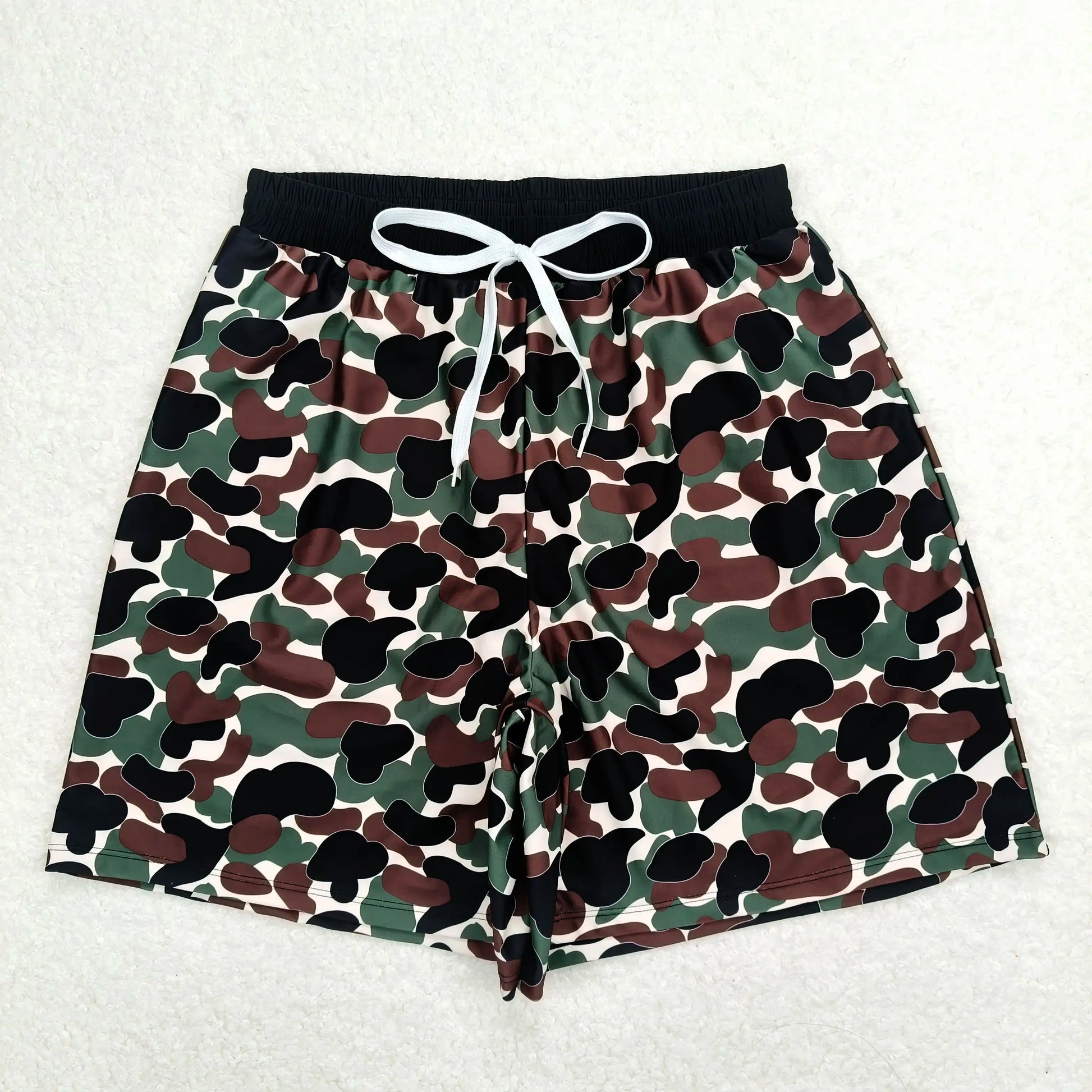 Wholesale Boutique Adult Men Camo Swimming Trunks Beachwear Man Ducks Deer Hunting Shorts Summer Swimwear Pocket Clothing