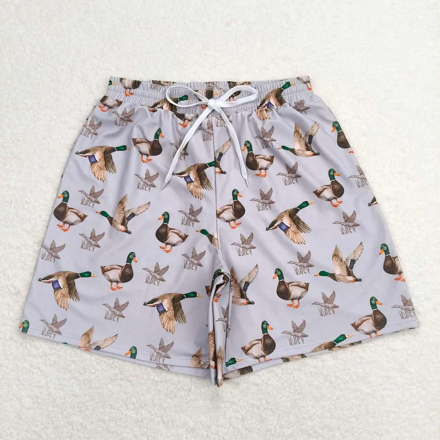 Wholesale Boutique Adult Men Camo Swimming Trunks Beachwear Man Ducks Deer Hunting Shorts Summer Swimwear Pocket Clothing