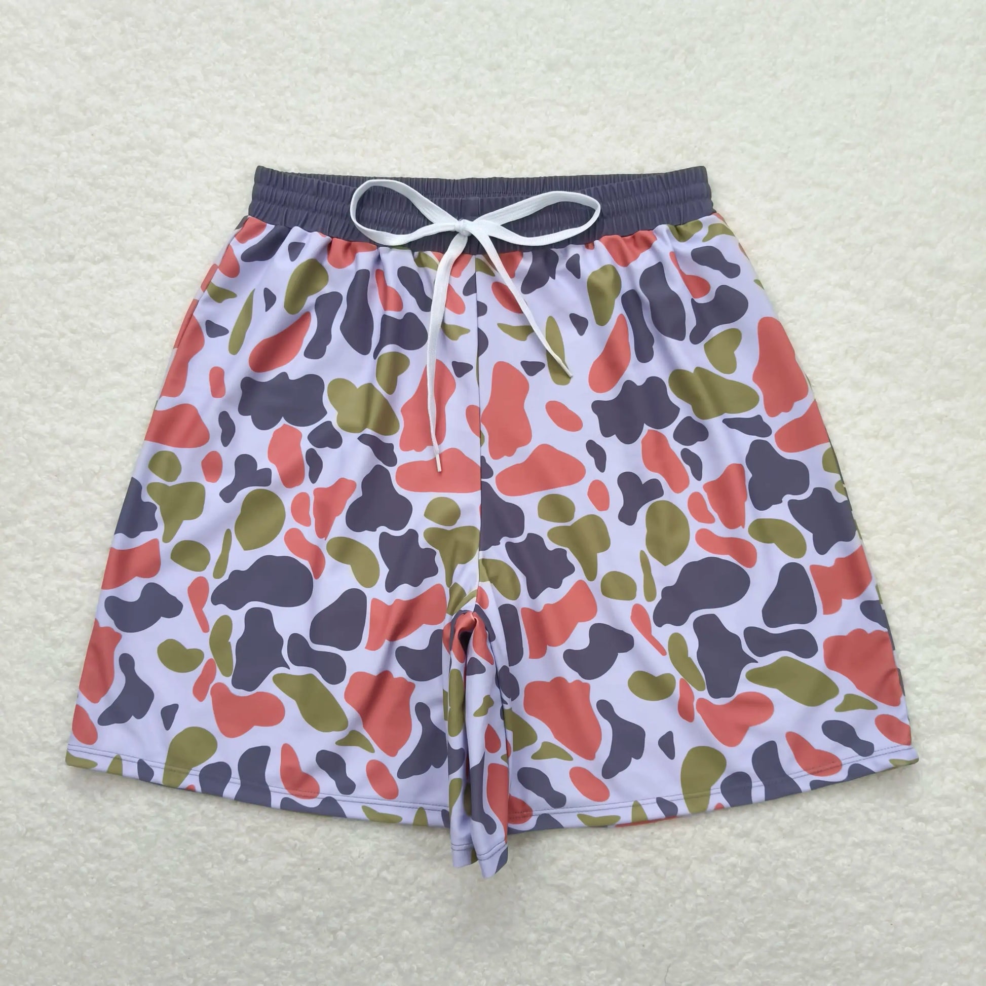 Wholesale Boutique Adult Men Camo Swimming Trunks Beachwear Man Ducks Deer Hunting Shorts Summer Swimwear Pocket Clothing