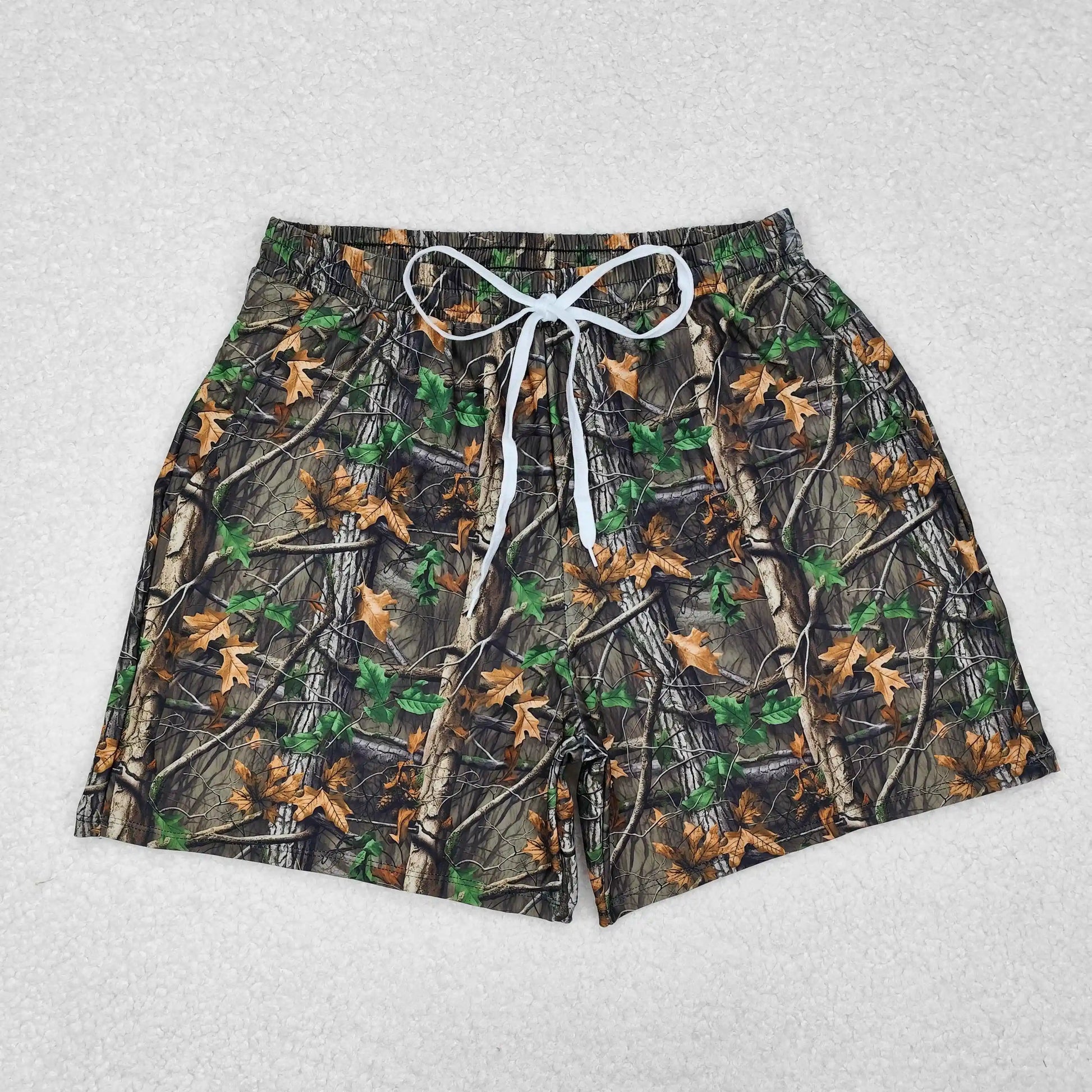 Wholesale Boutique Adult Men Camo Swimming Trunks Beachwear Man Ducks Deer Hunting Shorts Summer Swimwear Pocket Clothing
