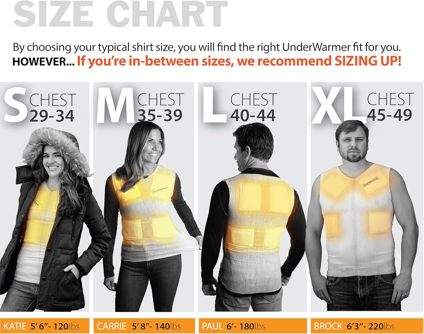 Heated Shirt, Compression Baselayer, 8 Built in Heat Packs, Body Warmer